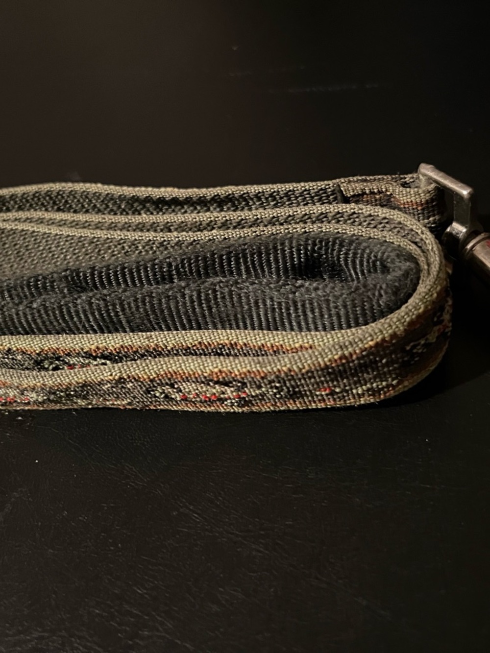 Vintage Lupine Woven Bird Pattern Dog Leash 4ft Padded Handle Metal Snap